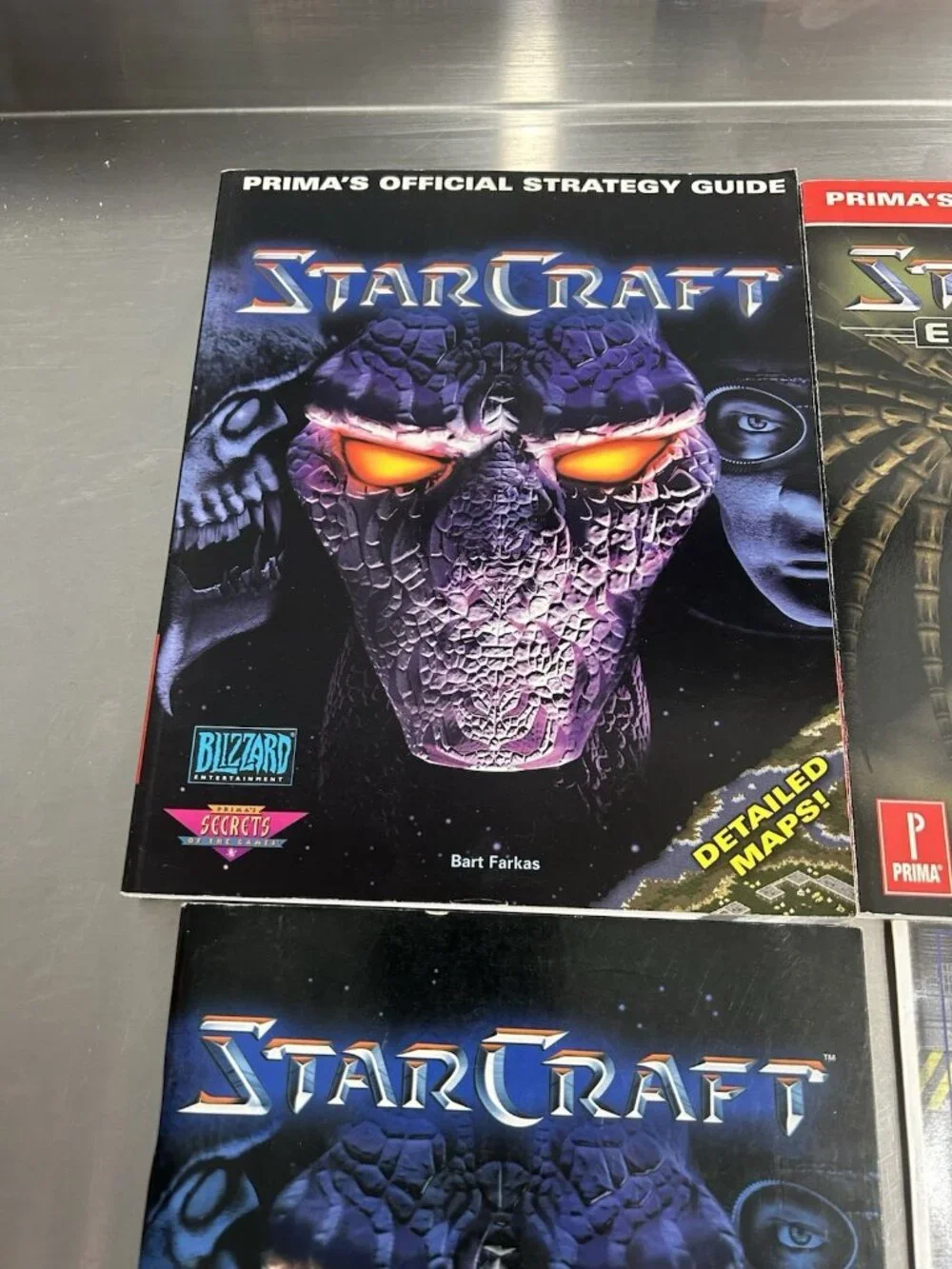 StarCraft PC Game Lot w/Prima Books: StarCraft StarCraft Expansion Set Brood War